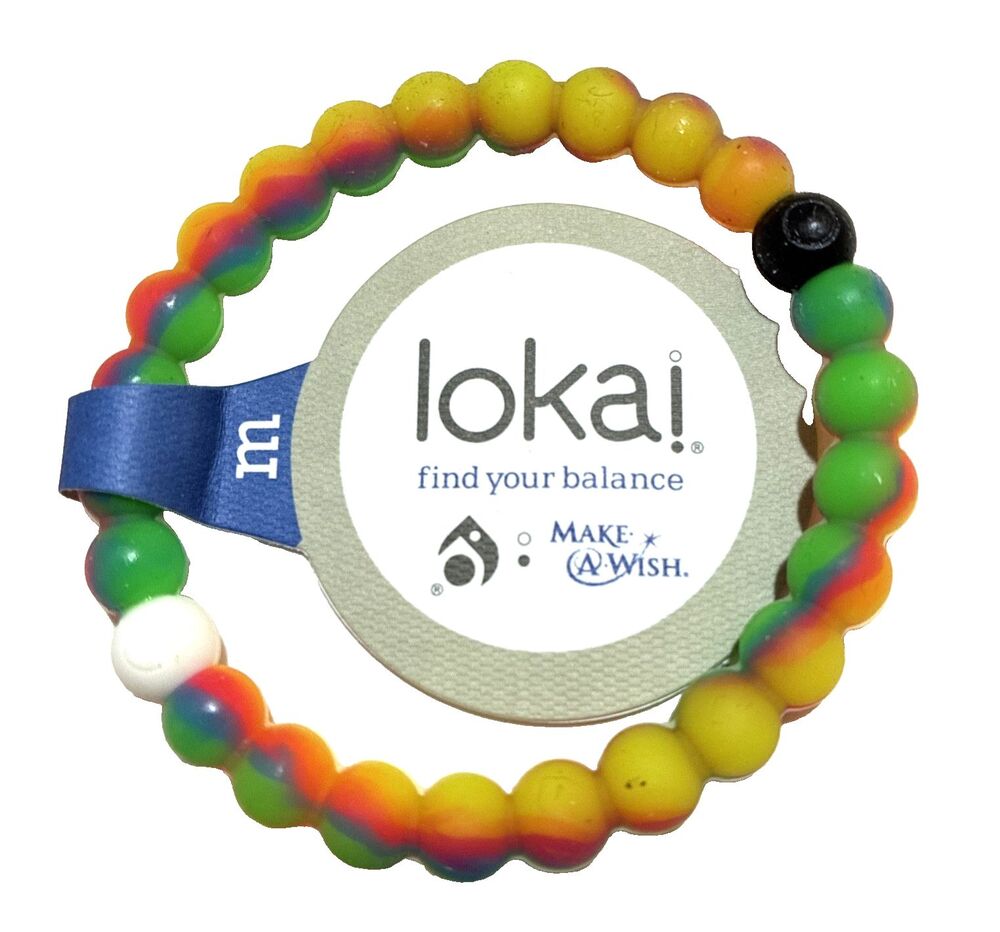LOKAI Silicone Bead M Bracelet STAY BALANCED - Symbolize Circular Journey - NWT
